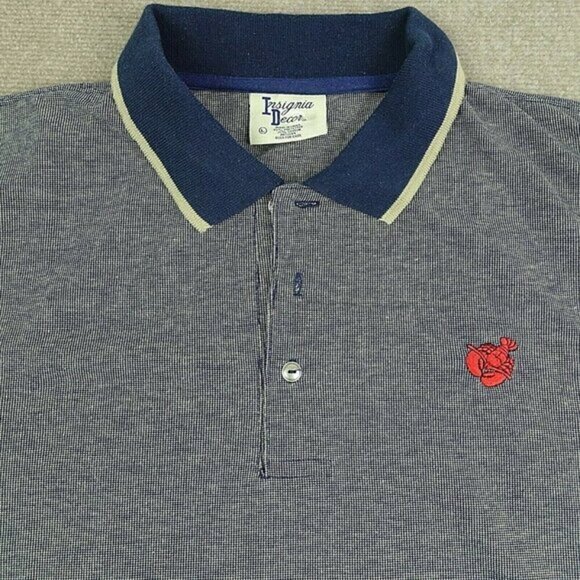 Insignia Decor Mens 2XL Polyester Blend  Red Lobster Logo Short Sleeve Polo Shir - Picture 1 of 5
